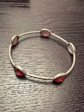 Ippolita 5 stone sterling silver bangle